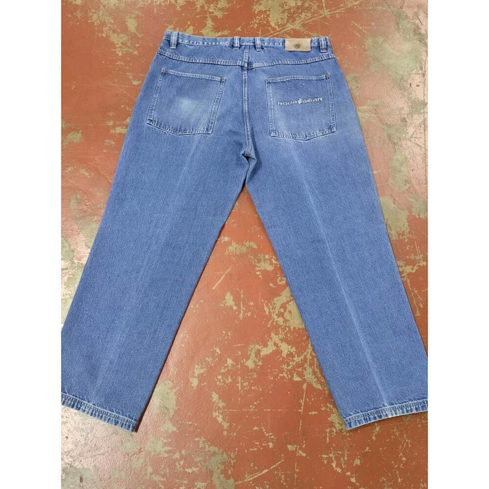 Rocawear jeans, blue, vintage baggy pants, 90s hip hop, 1990s, Roca Wear size 42 - Picture 3 of 5
